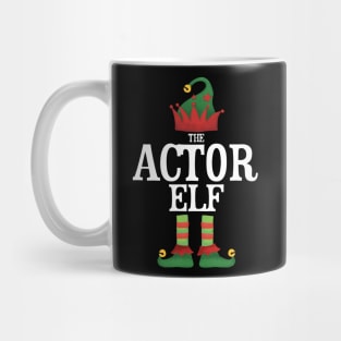 Actor Elf Matching Family Group Christmas Party Pajamas Mug